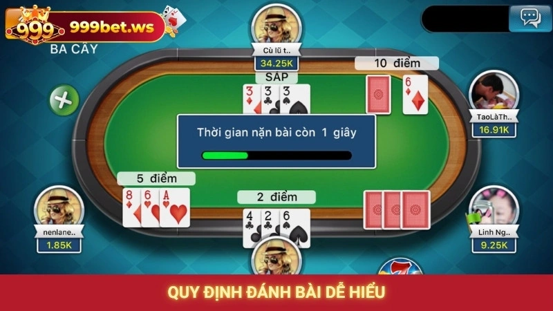 Quy định đánh bài dễ hiểu