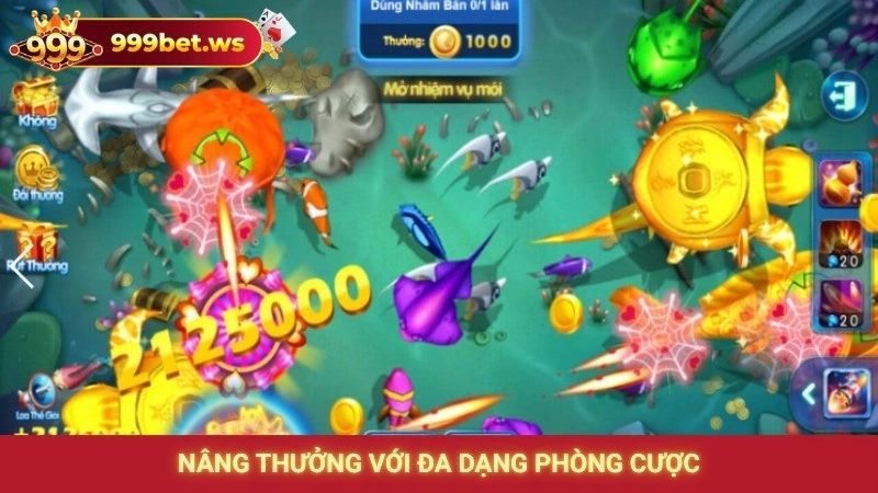 Nâng thưởng với đa dạng phòng cược