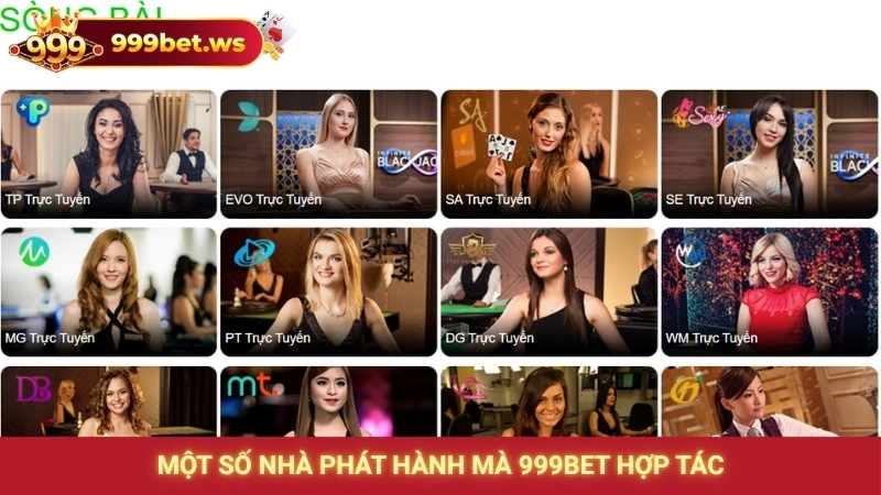 Một số nhà phát hành mà 999bet hợp tác