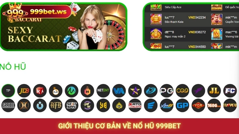 Giới thiệu cơ bản về nổ hũ 999bet