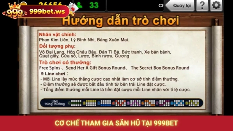Cơ chế tham gia săn hũ tại 999bet