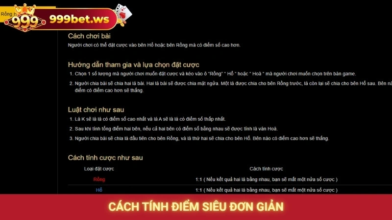 Cách tính điểm siêu đơn giản