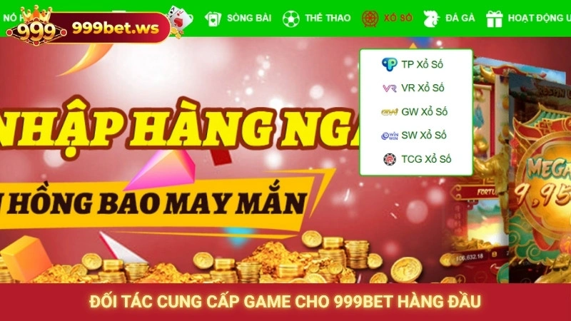 Đối tác cung cấp game cho 999bet hàng đầu