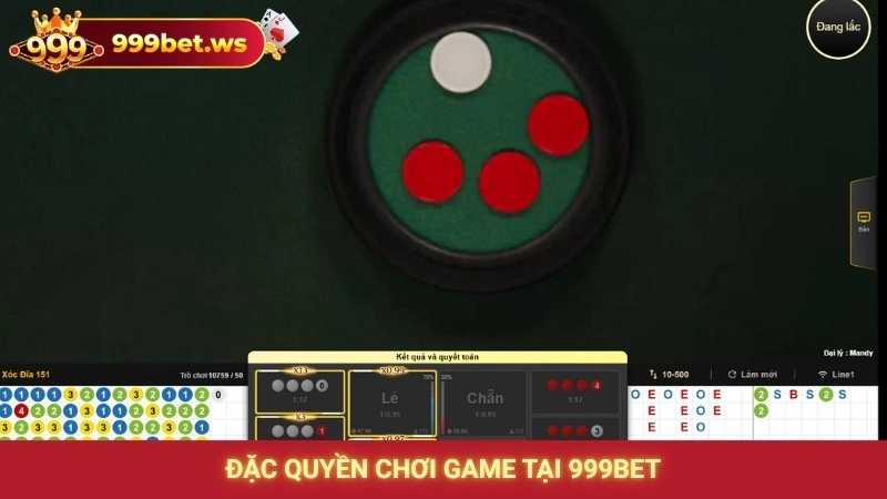 Đặc quyền chơi game tại 999bet